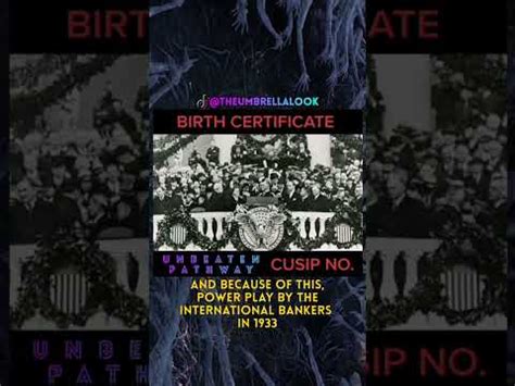 Birth Certificates CUSIP Numbers You Birthcertificate Cusipnumber