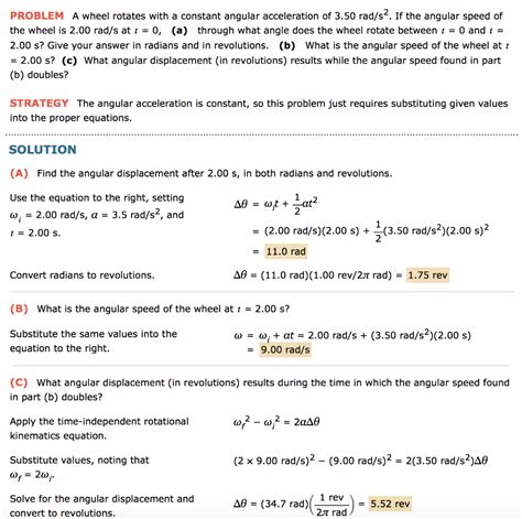 Solved Problem A Wheel Rotates With A Constant Angular Chegg