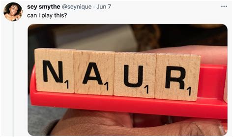 Scrabble Naur Know Your Meme