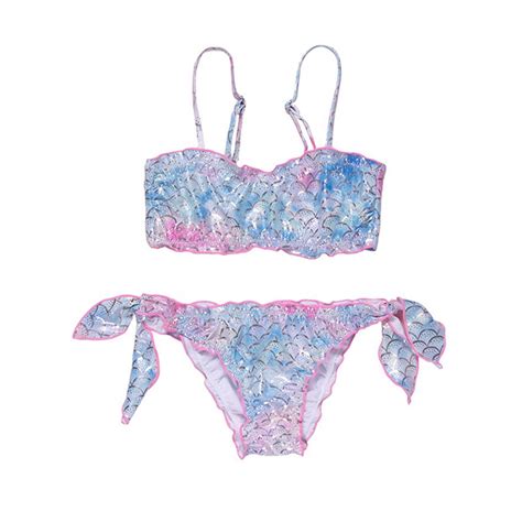 Sylvamorning Y Girl Split Swimsuit Mermaid Bikini Set Beachwear Beach Swimwear Walmart Canada