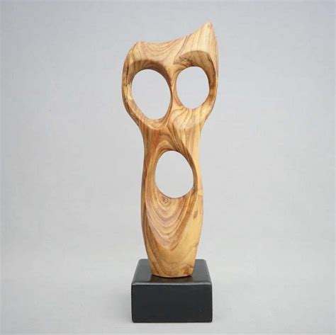 Abstract wood sculpture, 1970s | #278369