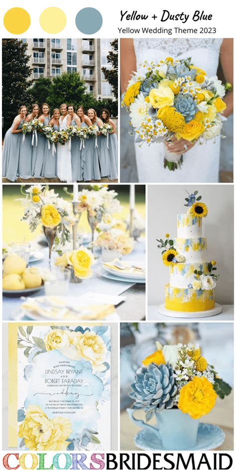 Top Yellow Wedding Theme For Colorsbridesmaid