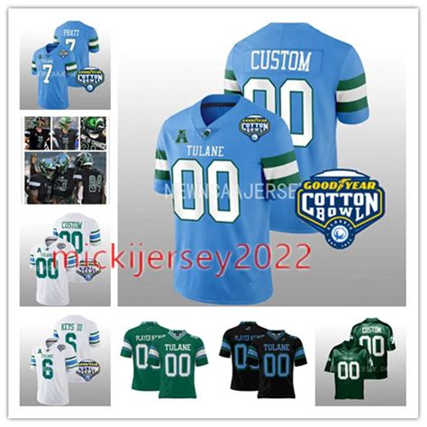 Personalized Tulane Green Wave Tulane Football Uniforms Featuring ...