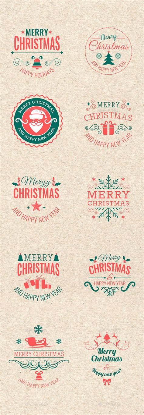 Christmas Badges | Christmas card design, Christmas graphics, Christmas ...