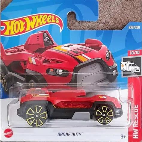 Embalagem Danificada Hot Wheels Rescue Drone Duty Universo Hot Wheels