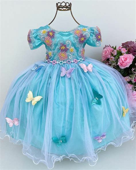 Vestido De Borboleta Infantil - Vestido Infantil de Festa Temático Jardim Encantado | Vestidos infantis ...