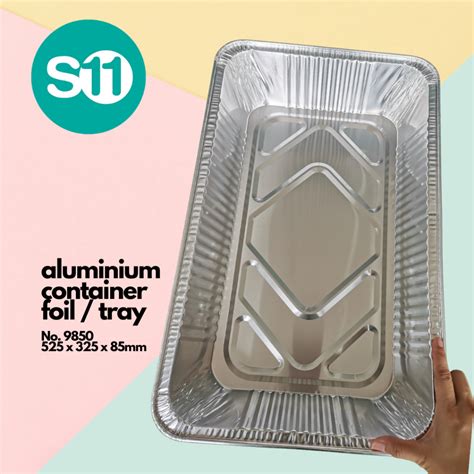 9850 Aluminium Foil Tray 5 Keping Pcs Buffet Catering Aluminium Food Tray Tray Hidang