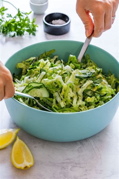 Crunchy Romaine Salad Recipe Happy Foods Tube