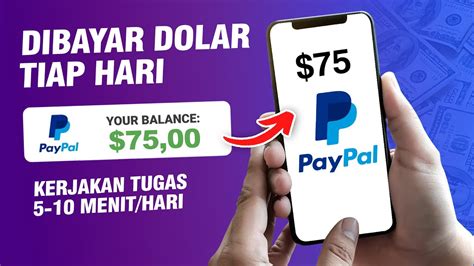 Free Paypal Dibayar Dolar Tiap Hari Cara Menghasilkan Uang Dari