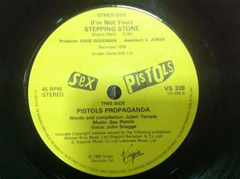 Sex Pistols I M Not Your Stepping Stone 7 Inch Vinyl Single 7 Inch Record Classical33 Co Uk