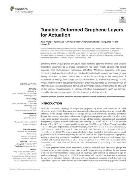 PDF Tunable Deformed Graphene Layers For Actuation