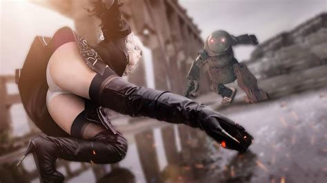 B Nier Automata Ass Fictional Character Nier Automata Boots