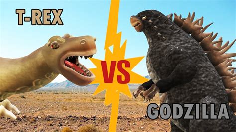 Giant T-Rex vs Godzilla (2019) | SPORE - YouTube