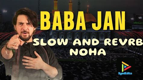 Baba Jan Slow Reverb Farhan Ali Waris New Noha Syededits Youtube