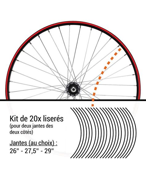 Kit Stickers Autocollants Liser S Jante V Lo Filets Pour Jantes De V Los