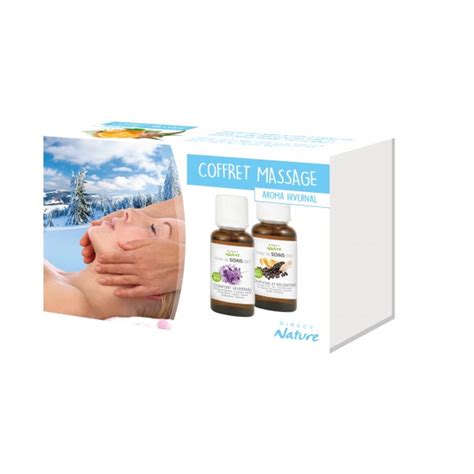 Coffret Massage Aroma Sensuel Direct Nature Huiles De Soins Bio