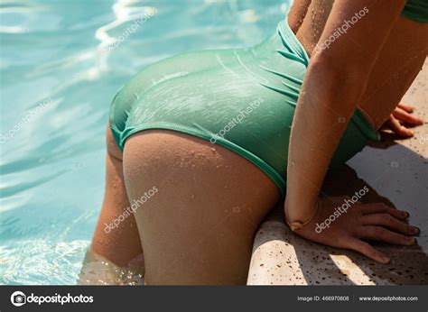 Sexy Summer Ass Woman Butt In Swimming Pool Summertime Vacation Stock Photo Tverdohlib