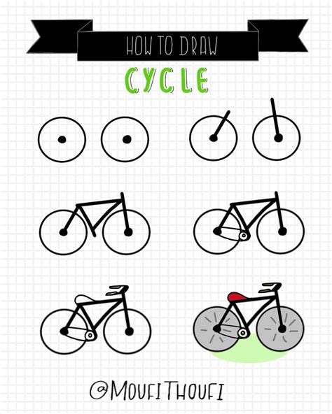 How to Draw a Cycle for Beginners and Kids