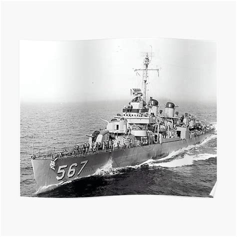 Uss Watts Dd 567 Ships Store Poster For Sale By Militaryts
