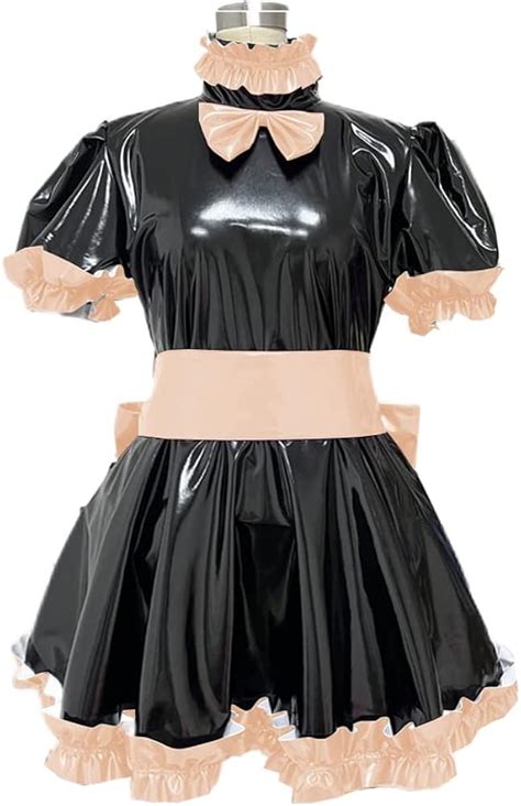 Miad Dress Mens PVC Lockable Sissy Dress Male Gay India Ubuy