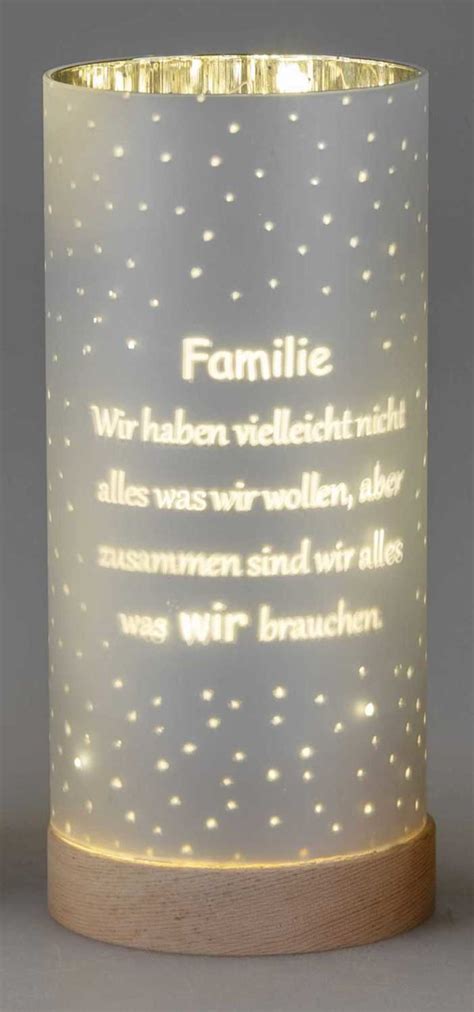 Tea 4 You Deko Licht LED weiß 20 cm Motiv Baum Familie zusammen