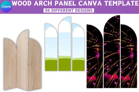 1 Hobby Lobby Wood Arch Panel Canva Editable Template Designs & Graphics