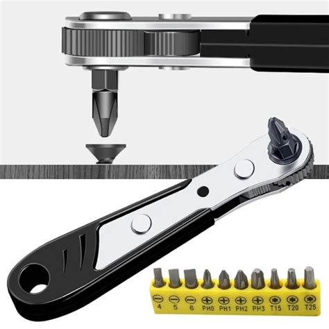 14 Inch Small Ratchet Wrench Batch Head Set Quick Release Hexagon Torx