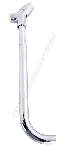 Кран смывной КРС-20-04 с металлической трубой КНОПКА (Тула)