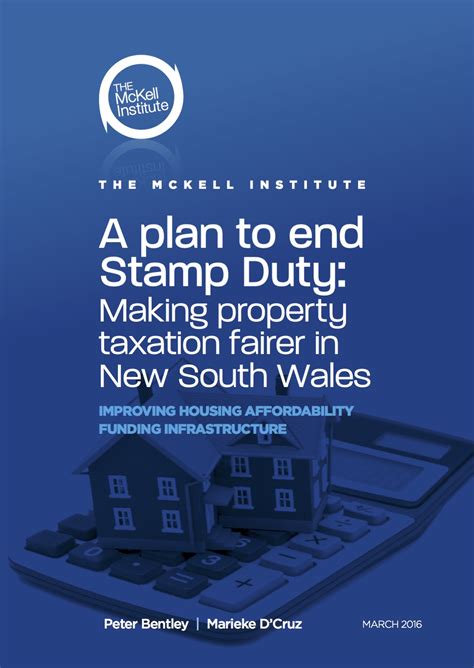 A Plan To End Stamp Duty The Mckell Institute
