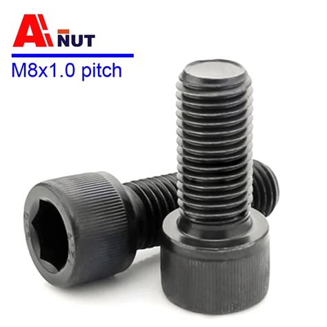 m8*1.0 pitch Hex Socket screw , DIN912 m8 Fine Thread pitch bolt ,class ...