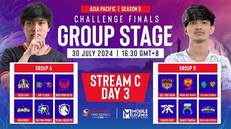 EN Stream C AP SPS Mobile Challenge Finals Group Stage Season 5