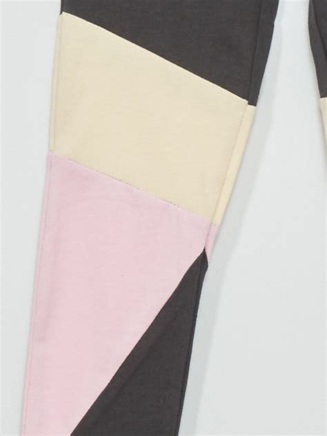 Legging Long Color Block Gris Fonc Kiabi