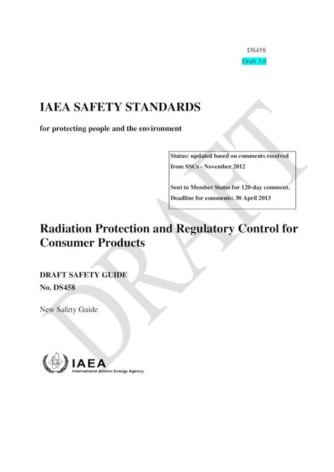 Pdf Iaea Safety Standards Nrc Gov Iaea Safety Standards For