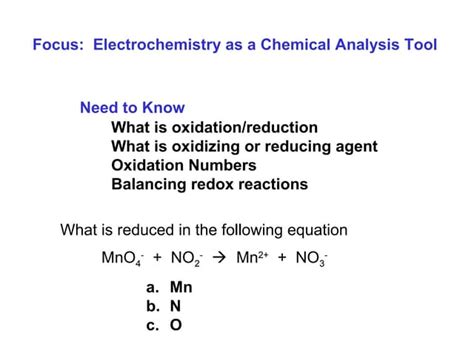 Electrochemistry ch 14 | PPT