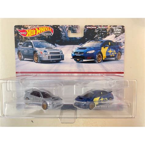 風火輪 Hot Wheels impreza wrx sti subaru 速霸陸 雙車組 汽車文化 膠胎 蝦皮購物