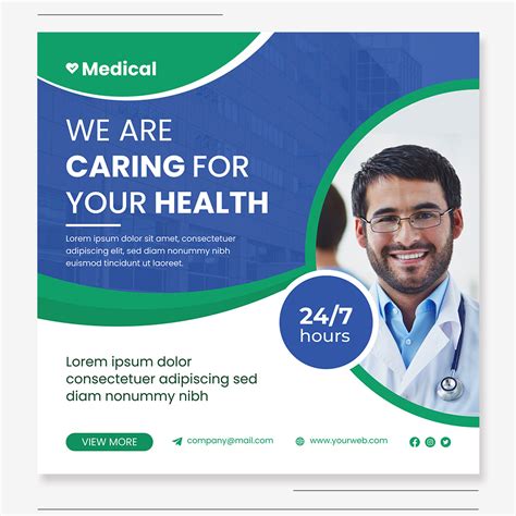 Medical And Health Care Social Media Design Banner On Behance