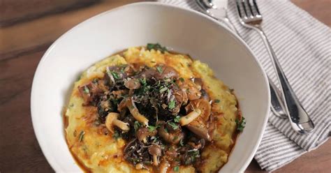 Wild Mushroom Ragout With Creamy Polenta Recipe By Andrew Zimmern Yummly