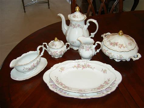 Mitterteich Bavarian China - Springtime pattern - service for 12 | InstAppraisal