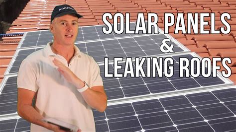 Solar Panels And Leaking Roofs Queensland Roofing Youtube