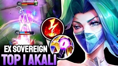 Wild Rift Akali Top Akali Gameplay Ex Sovereign Ranked Youtube