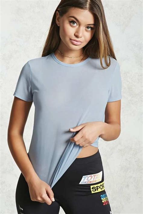 Forever 21 Sheer Mesh Tee Clothes For Women Mesh Tees Fashion