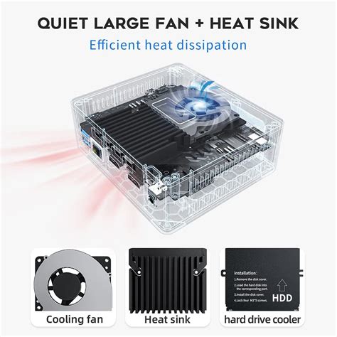 Beelink N5095 Mini PC 8GB RAM, 256GB SSD, 2.4G/5.0G WiFi