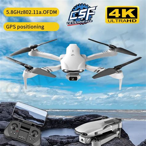 2021ใหม่ F10 Drone 4K กล้อง HD คู่พร้อม GPS 5G WIFI มุมกว้าง FPV Real ...
