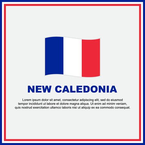 New Caledonia Flag Background Design Template. New Caledonia