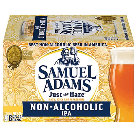 Samuel Adams Beer, IPA, Just the Haze 6 ea | Non-Alcoholic | Donelan's Supermarkets