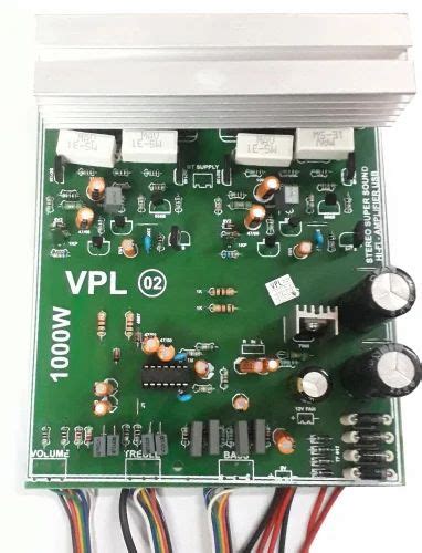 Record Silver 1000w 2sc5200 1943 Mosfet Based Stereo Audio Amplifier Circuit Board At Rs 1599