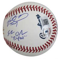 The Sandlot Babe Ruth OML Baseball Cast Signed By 6 With Tom Guiry Chauncey Leopardi Marty