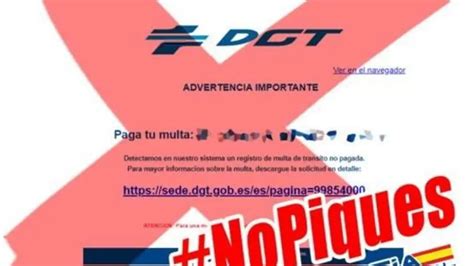 Si te llega una multa por email desconfía la Policía alerta de una