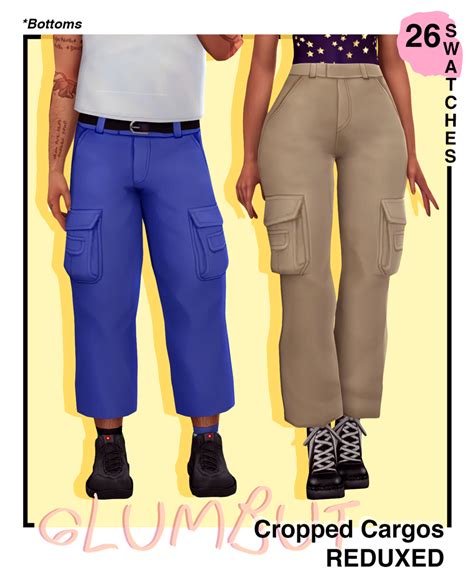 Cropped Cargos Reduxed Maxis Match Sims 4 Sims