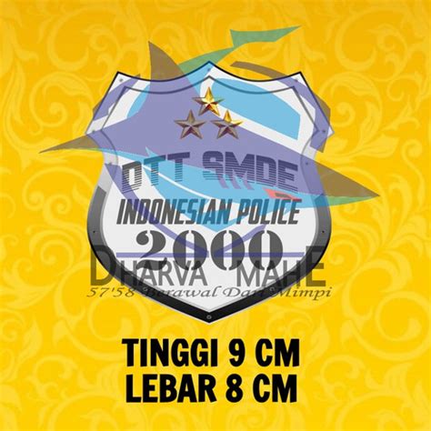 Jual Stiker DTT SMDE Stiker Dikmaba 2000 Stiker Polisi Kota Bandung